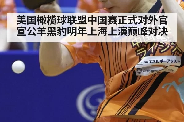 美国橄榄球联盟中国赛正式对外官宣公羊黑豹明年上海上演巅峰对决